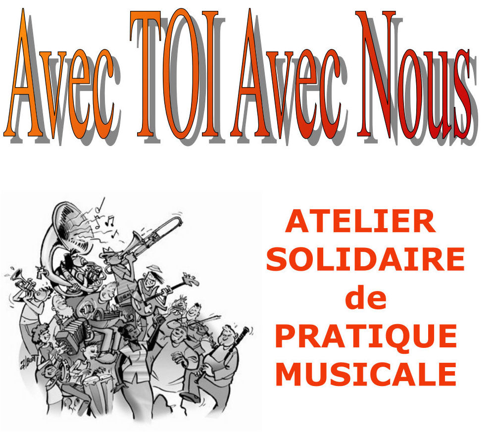 Affiche avec toi avec nous atelier solidaire de pratique musicale opus news