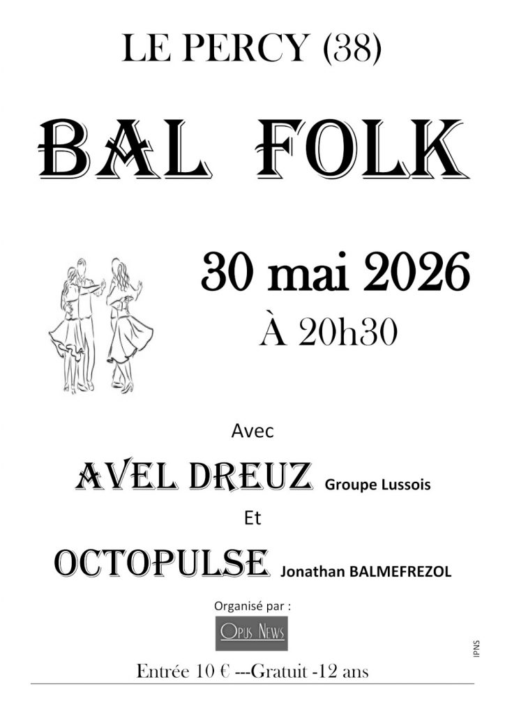 Bal folk au Percy dans le trièves 30 mai 2026